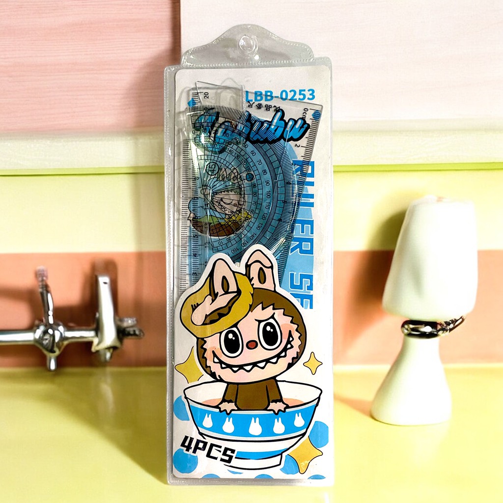 Bộ thước kẻ eke đo độ 4 món