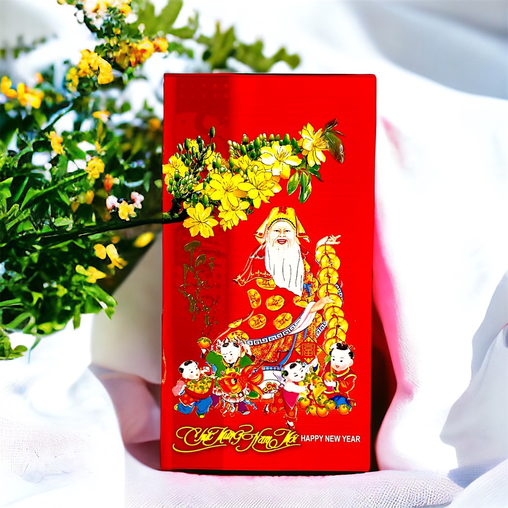 Thiệp chúc mừng năm mới 10,5x19cm