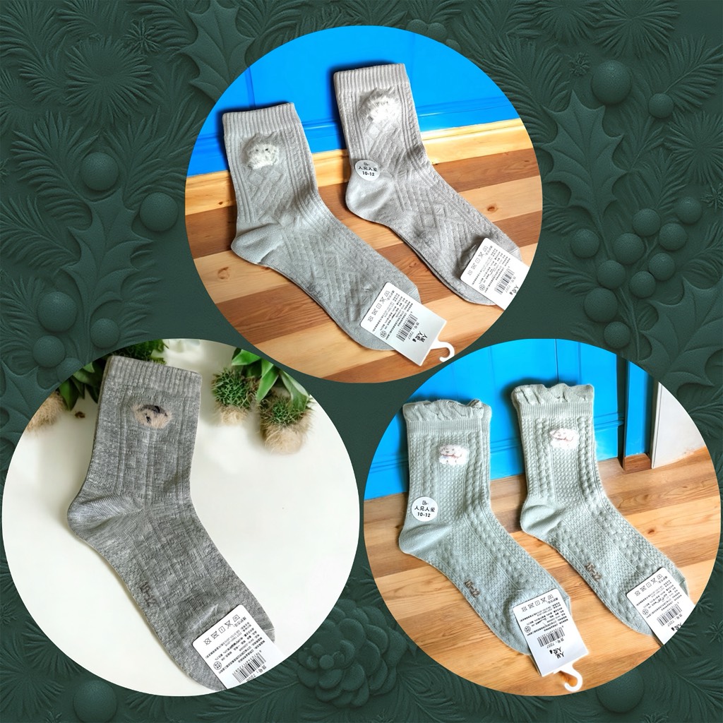 B7.5 Tất/Vớ cotton hoạt hình từ 10-12 tuổi