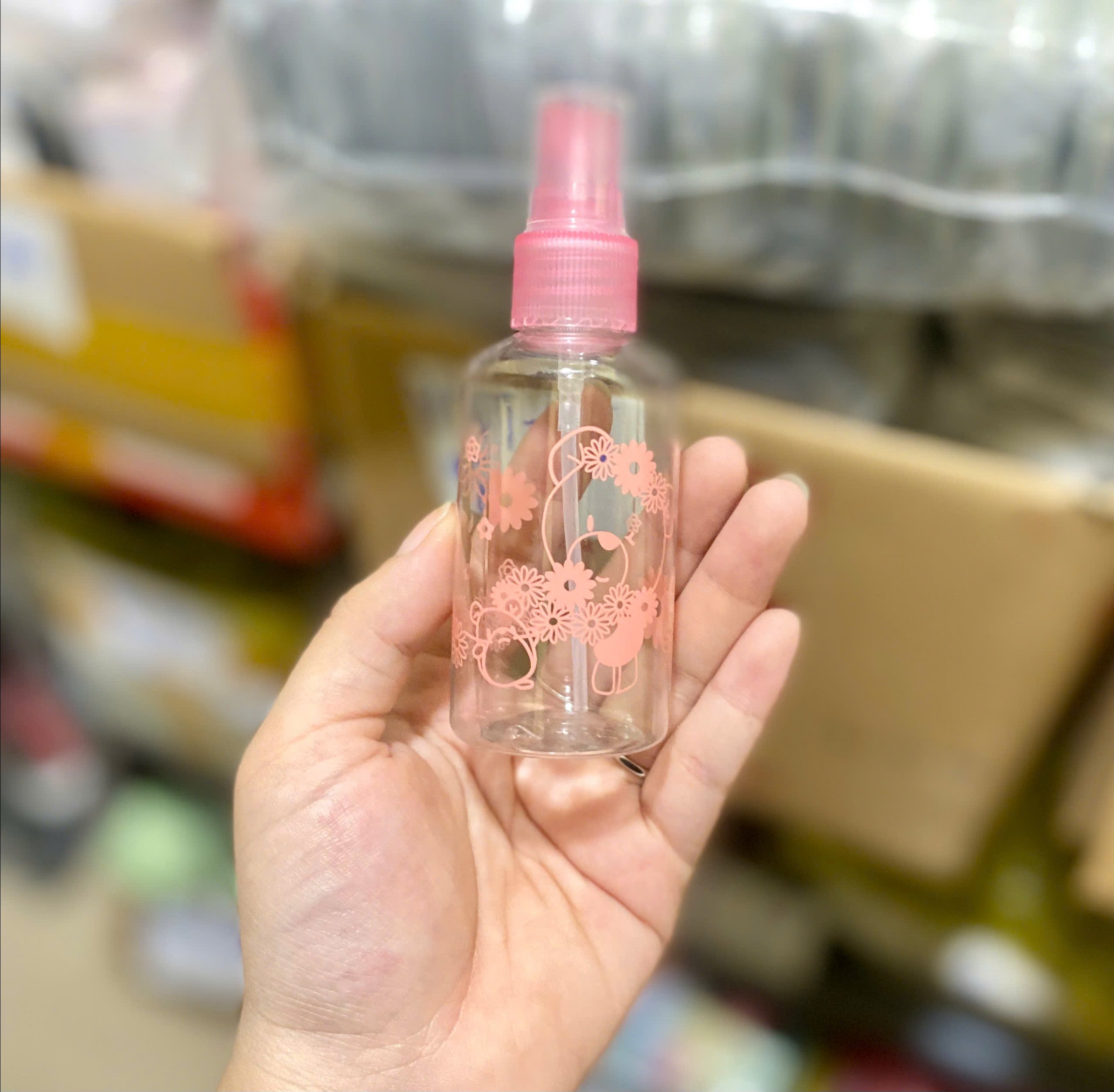 Lọ chiết mỹ phẩm trong suốt dạng xịt 75ml