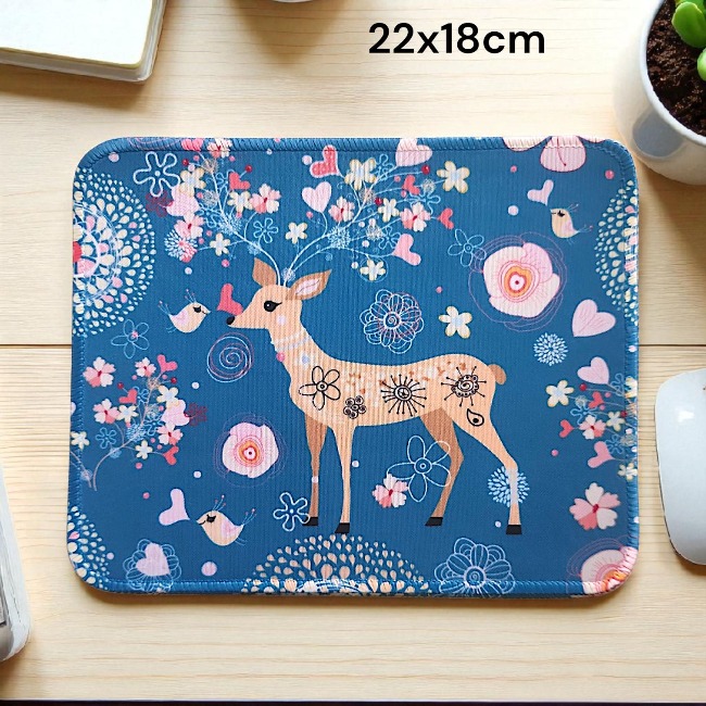 19.15 Lót chuột hình chữ nhật họa tiết hoạt hình đáng yêu 22x18cm