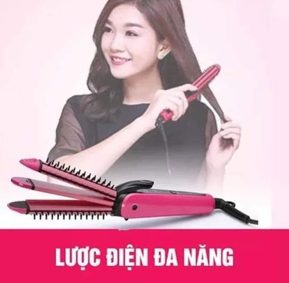 Máy Làm Tóc 3in1 Lược Gai NHC 8890