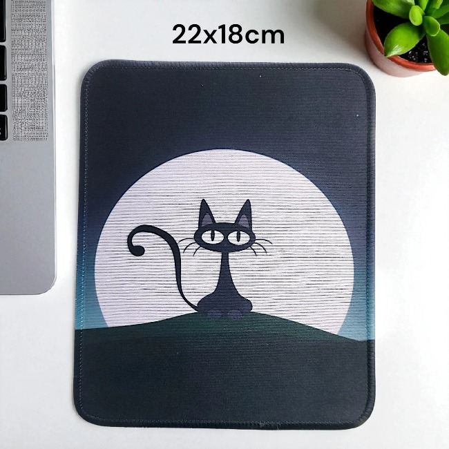 19.15 Lót chuột hình chữ nhật họa tiết hoạt hình đáng yêu 22x18cm