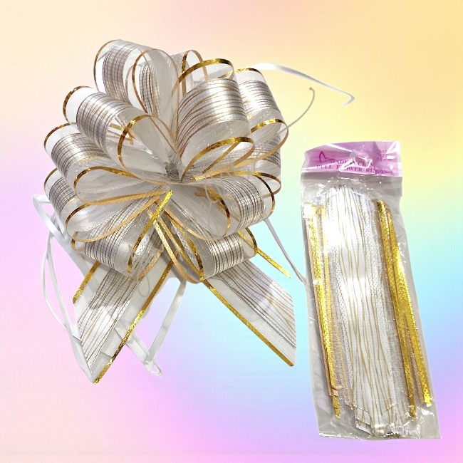 Nơ Rút Hình Bông Hoa Cẩm Tú Cầu 17x5cm (đường kính bông hoa 15-17cm)