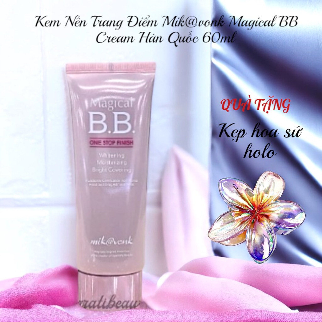 Kem Nền Trang Điểm Mik@vonk Magical BB Cream Hàn Quốc 60ml