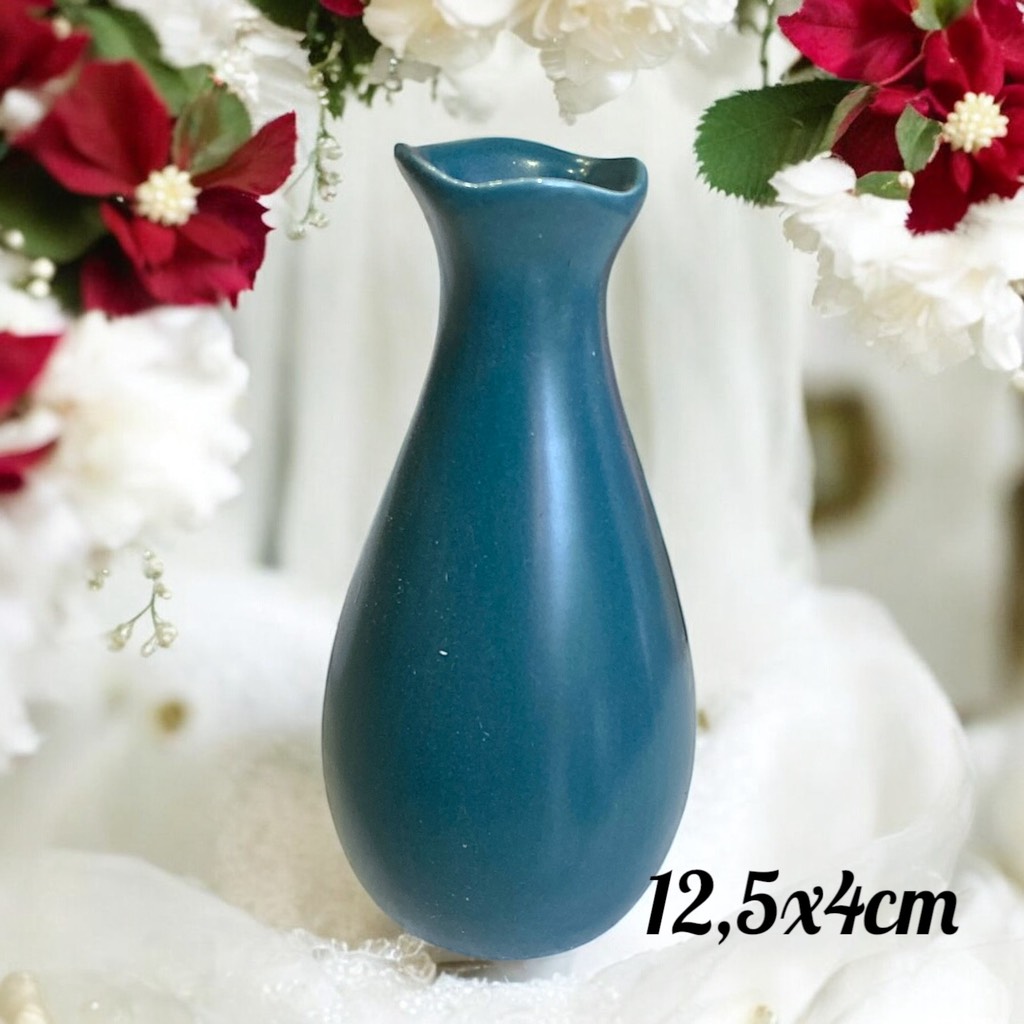 Lọ/bình cắm hoa mini decor 12,5x4cm