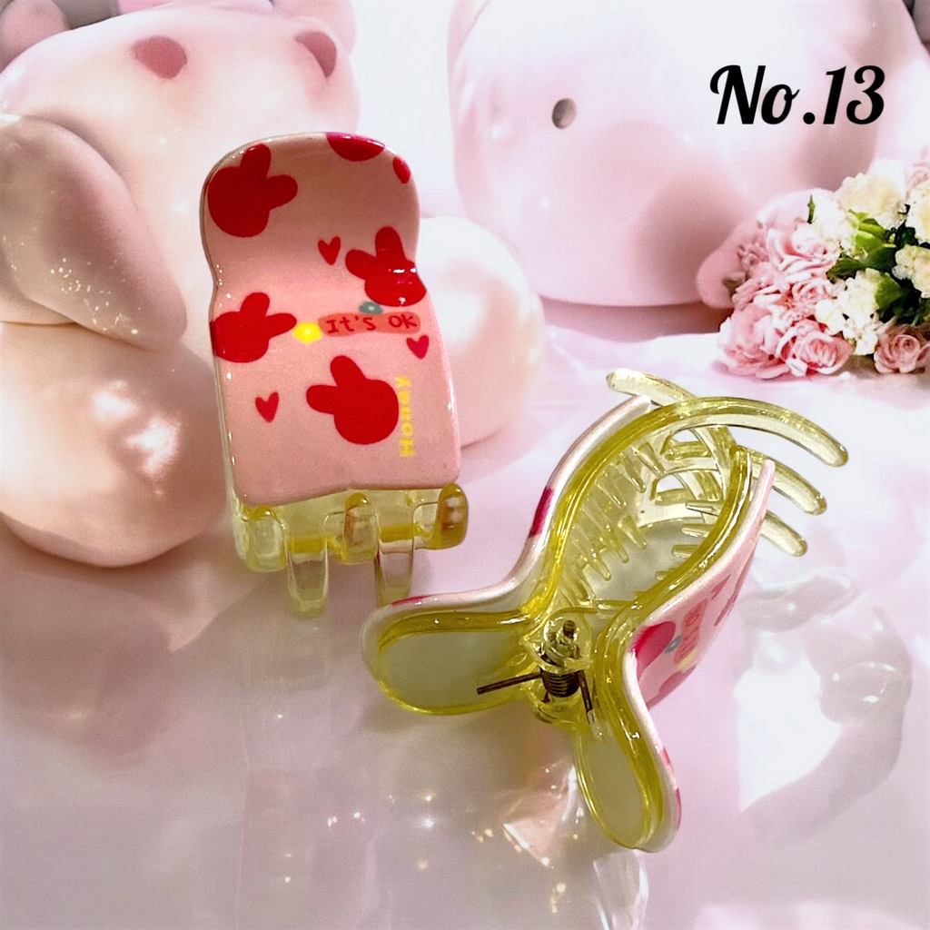 T1.Kẹp Càng Cua 5 Răng Cao Cấp Nhiều Họa Tiết Dễ Thương