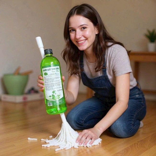 Nước cất lau sàn tinh dầu bạc hà 1000ml