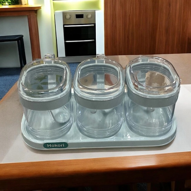 Bộ 3 hũ gia vị Hokori Việt Nhật 2936 (27x15x11cm)