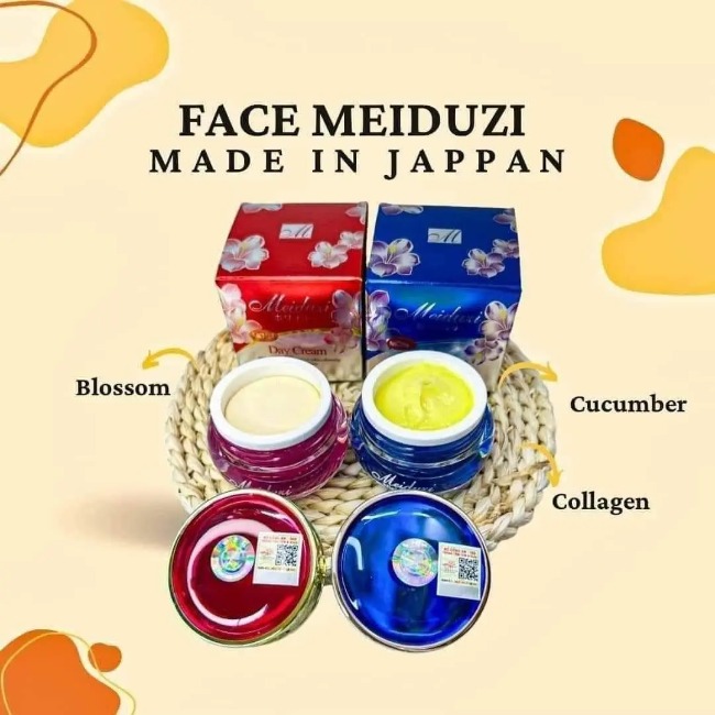 Kem Dưỡng Ngừa Nám, Trắng Da Meiduzi Ngày, Đêm Nhật Bản 20g