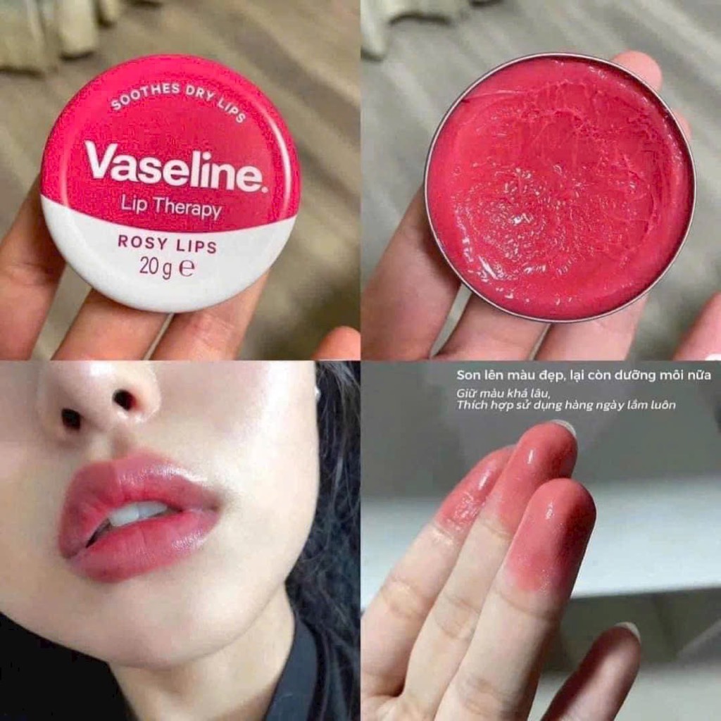 16.3 Son dưỡng trị thâm môi Vaseline Lip Therapy 20g - Mỹ