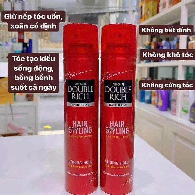 Keo tạo kiểu tóc Double Rich Hair Stying Strong Hold 170ml