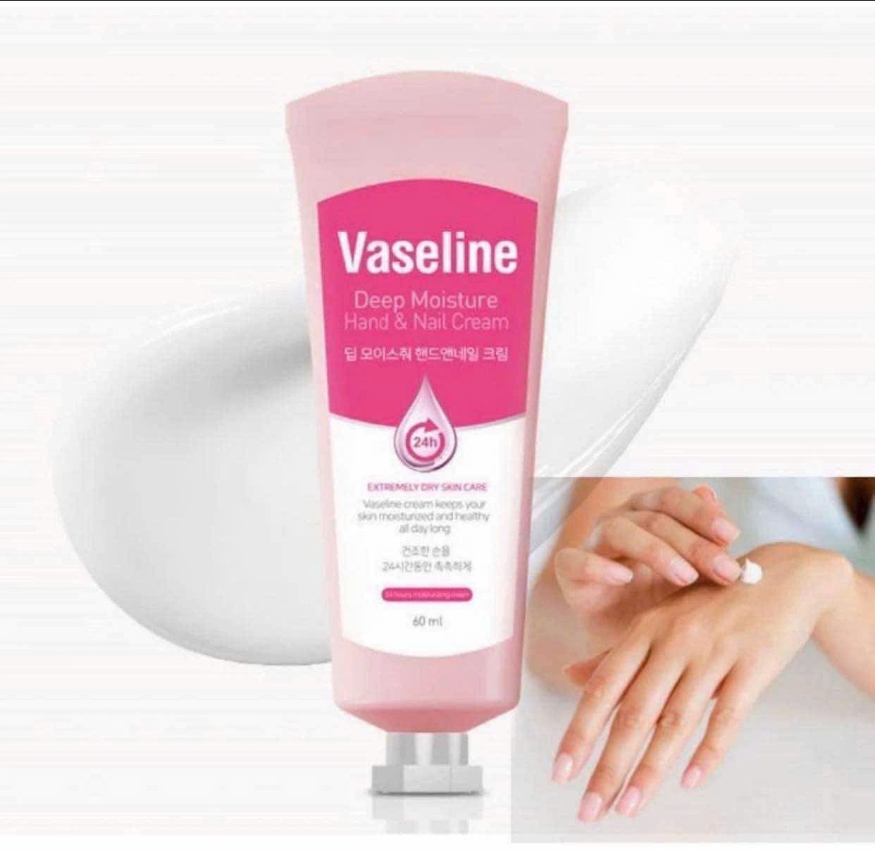 Kem Dưỡng Da Và Móng Tay Vaseline Deep Moisture Hand & Nail Cream 60ml