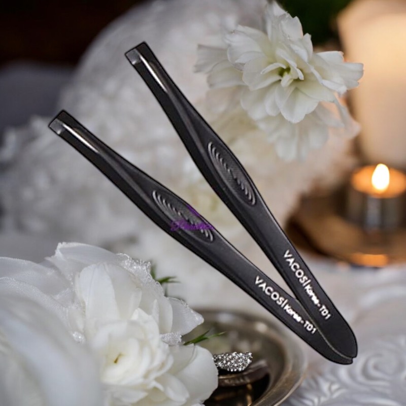 Nhíp Đầu Bằng Vacosi Flat Tweezers T01