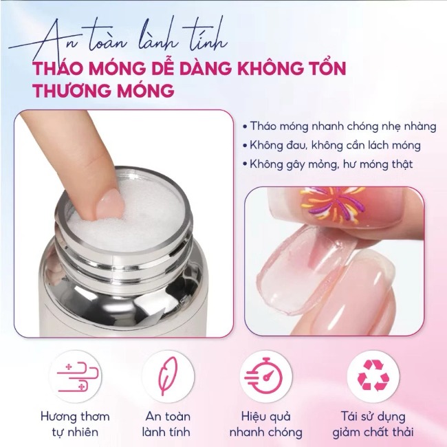 Dung dịch tháo móng Huaxi 80ml chính hãng