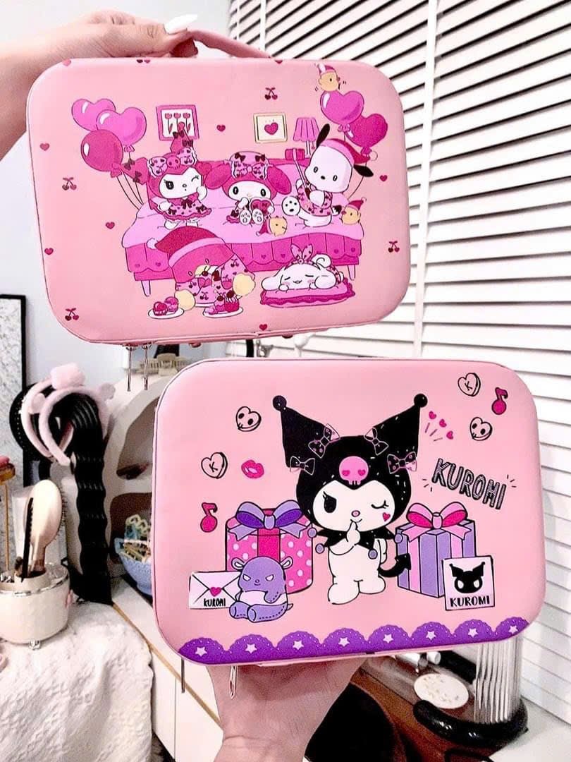 Cốp đựng mỹ phẩm Kuromi 25x19x11,5cm