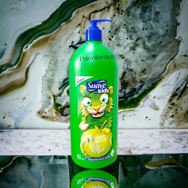 Sữa Tăm, Gôi, Xả Siêu To Suave Kids 3in1 Cho Trẻ Em Hương Táo 1.18L