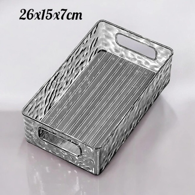 Hộp đựng mỹ phẩm họa tiết sông băng 27x15x7cm