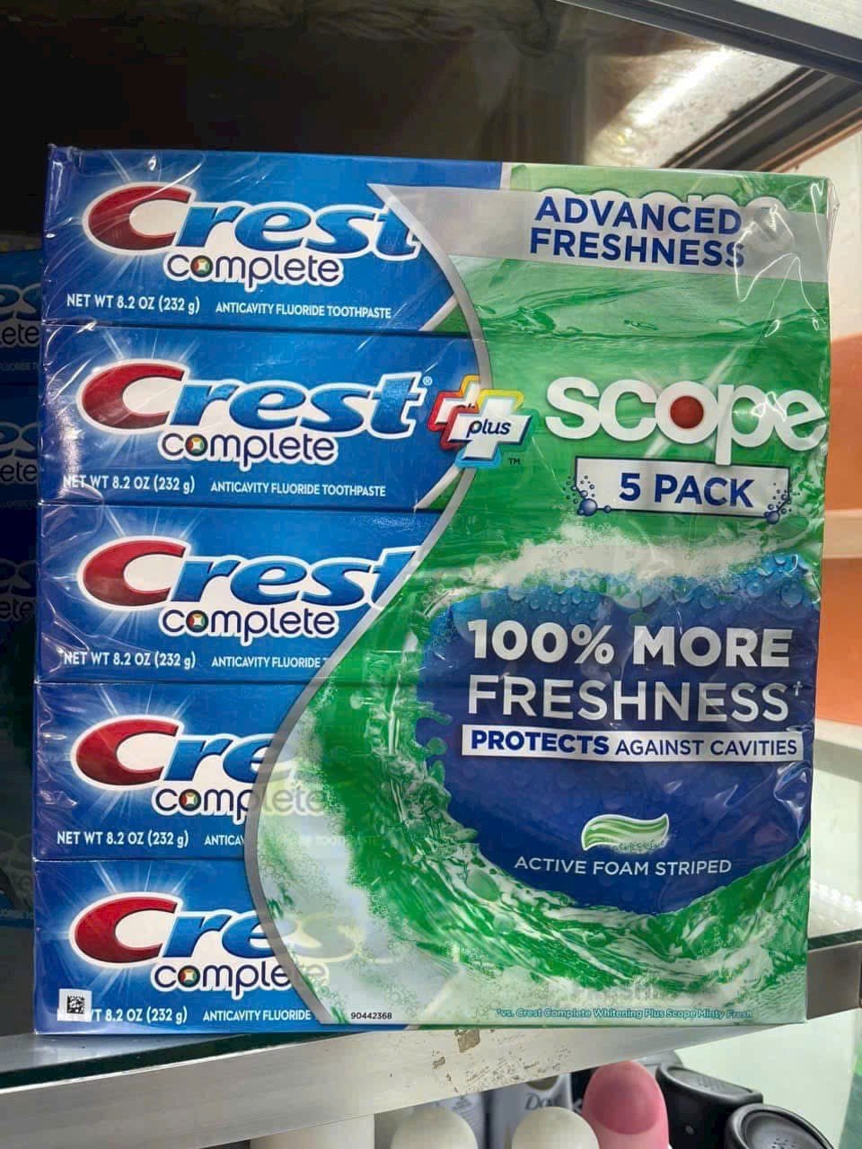 Kem đánh răng Crest Scope Advanced Freshness  232g