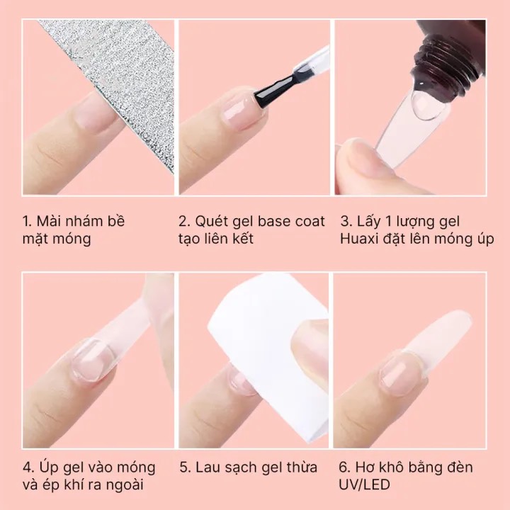 Gel dán móng up, định hình nail, đính đá chuyên dụng Huaxi chính hãng 20g