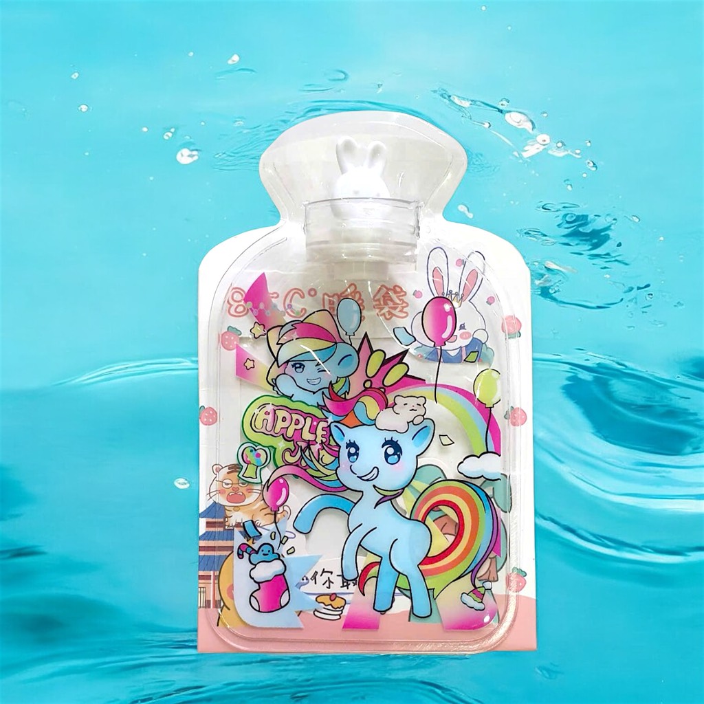Túi chườm nóng, lạnh trong suốt họa tiết hoạt hình  18,5*11,3cm
