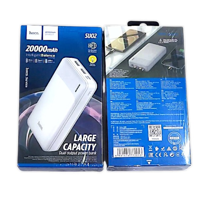 Sạc dự phòng Hoco 20000mAh SU02