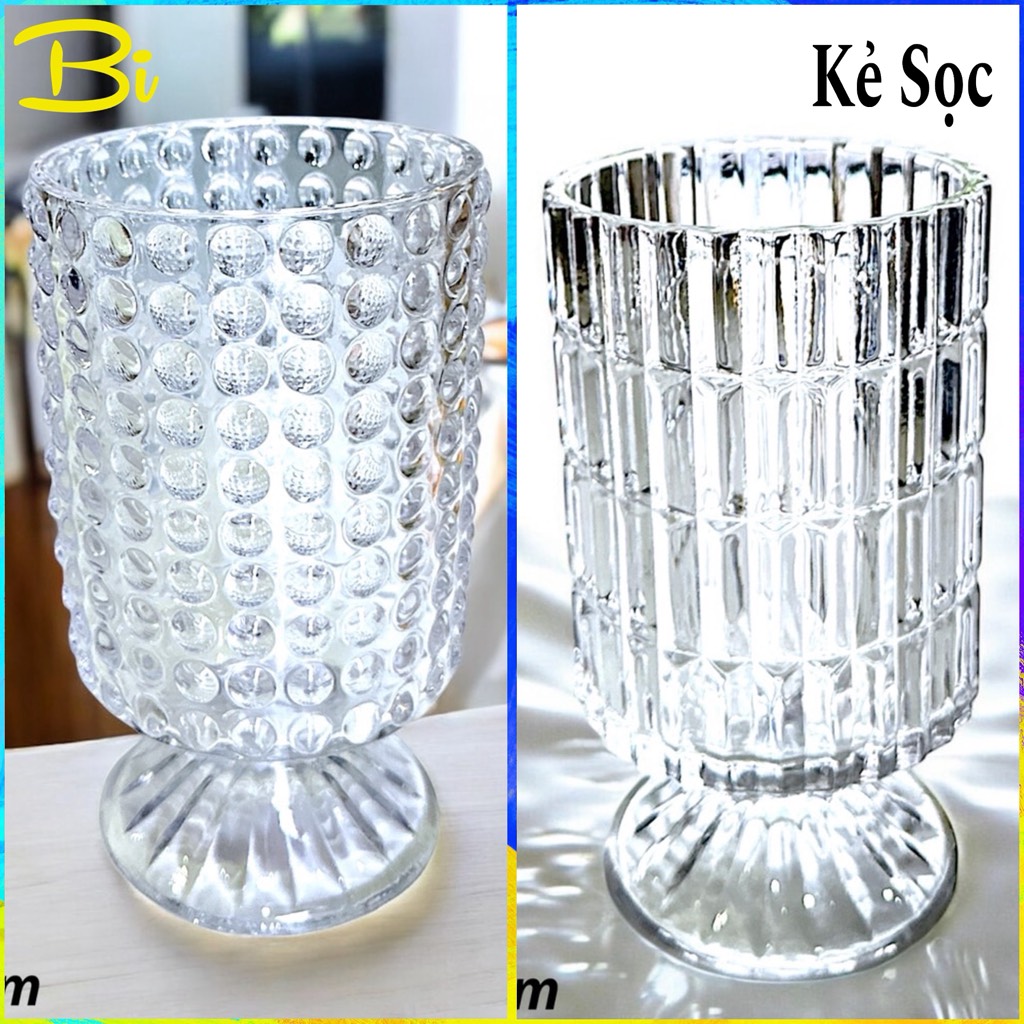 Bình/lọ hoa thuỷ tinh dạng ly