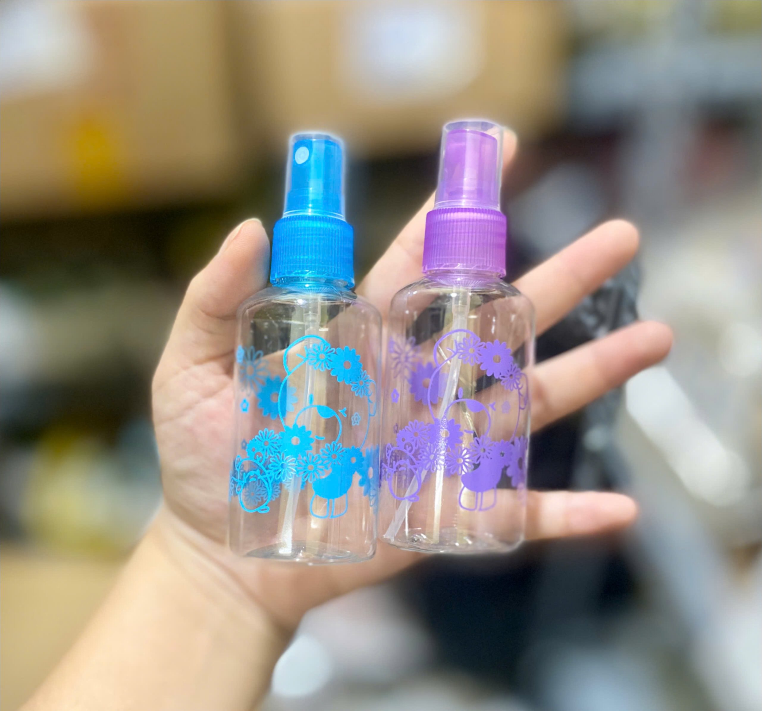 Lọ chiết mỹ phẩm trong suốt dạng xịt 75ml