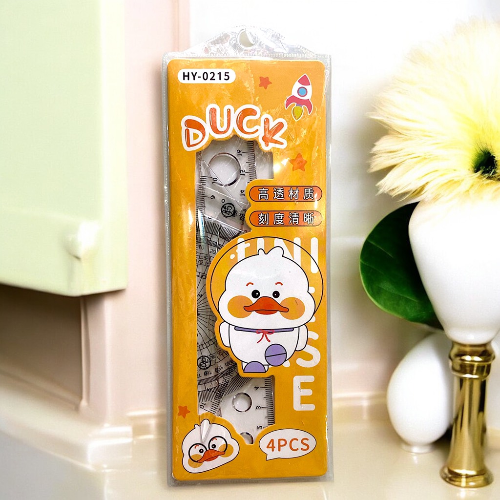 Bộ thước kẻ eke đo độ 4 món