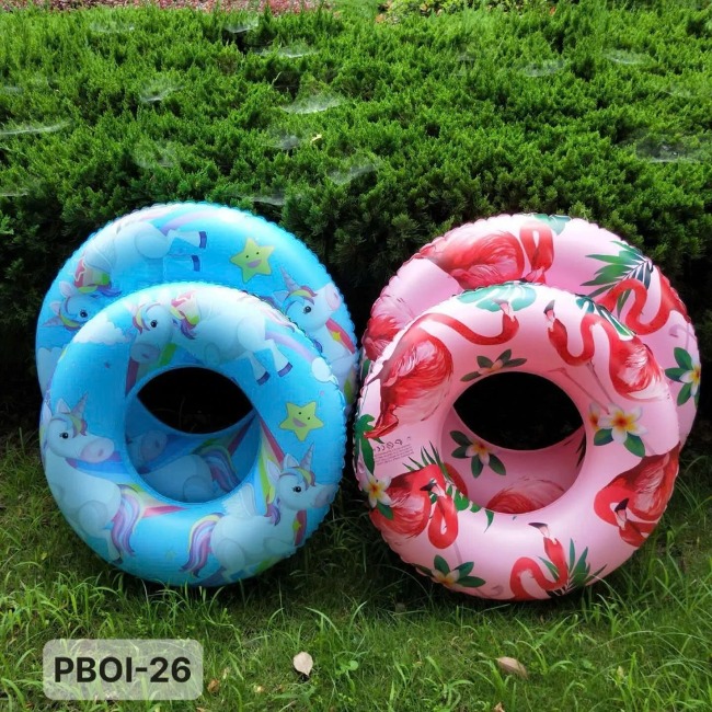 13.6 Phao bơi PVC tròn 53cm (60#) (họa tiết ngẫu nhiên-chưa bơm)