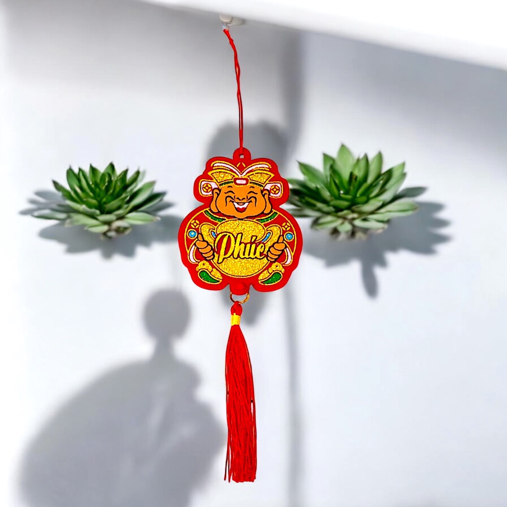 Dây treo thần tài may mắn 27cm (tính cả dây treo)