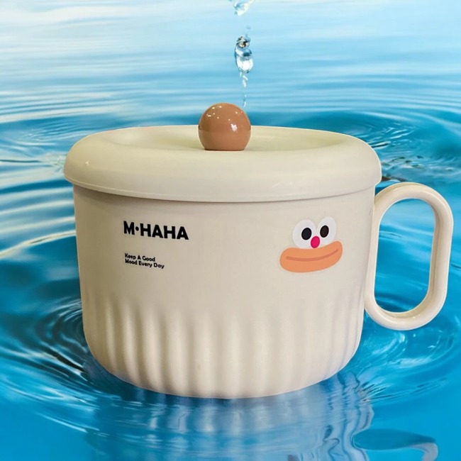 Ca ăn mì giữ nhiệt mặt hề 14x10,5cm ML-6020
