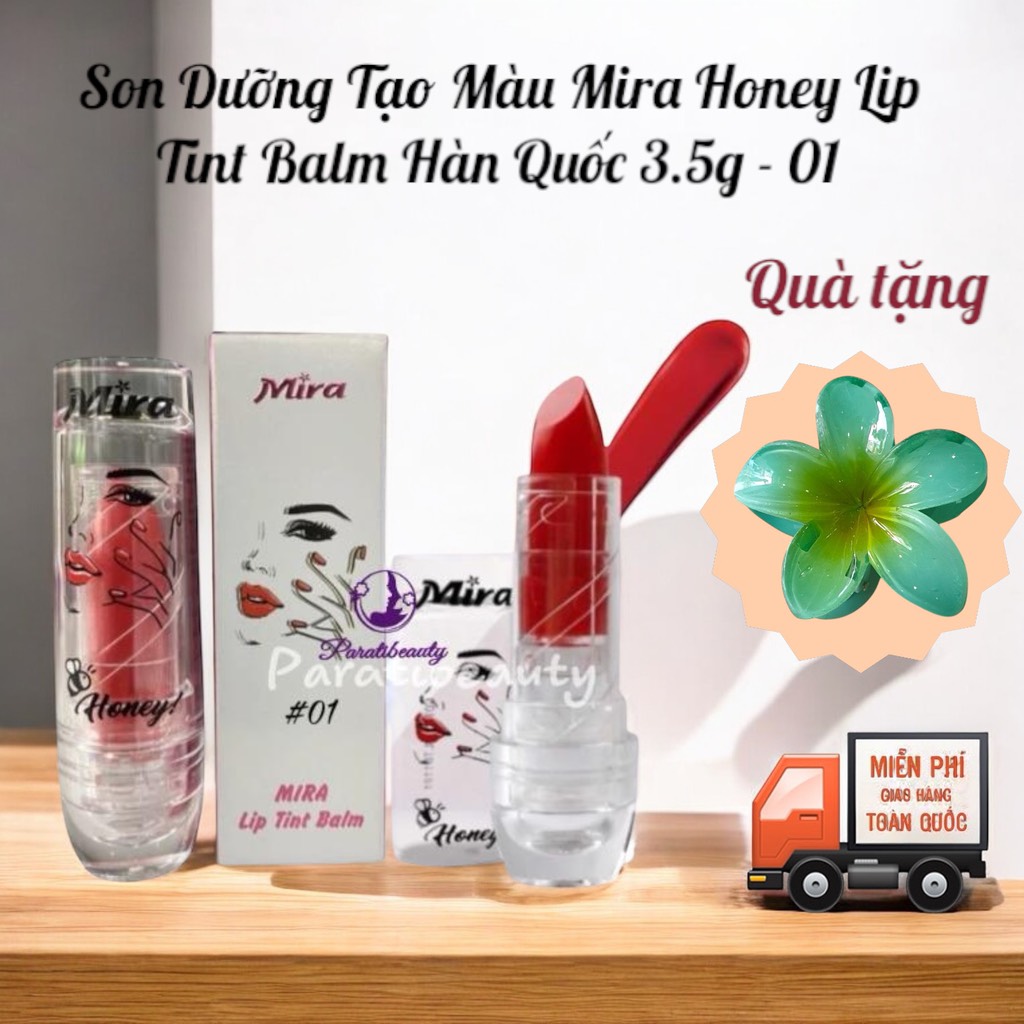 Son Dưỡng Tạo Màu Mira Honey Lip Tint Balm Hàn Quốc 3.5g