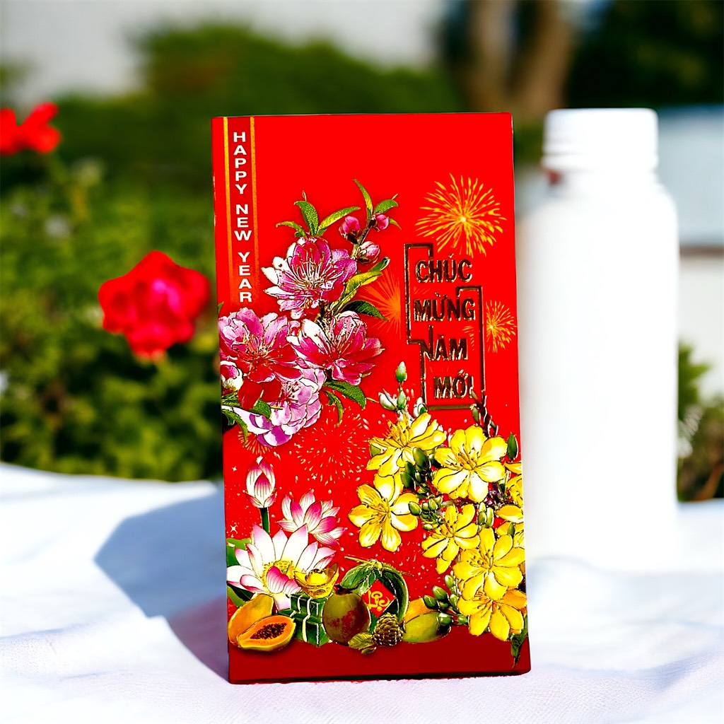 Thiệp chúc mừng năm mới 10,5x19cm