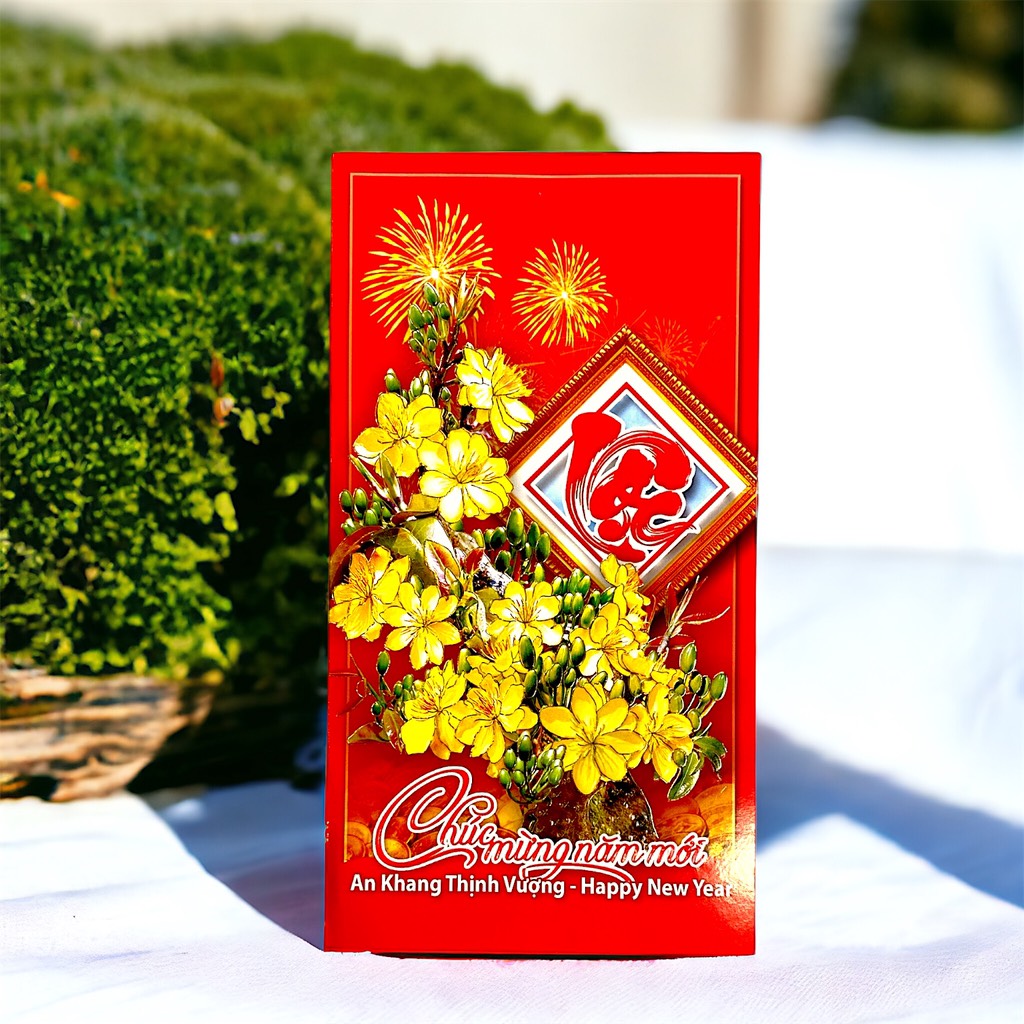 Thiệp chúc mừng năm mới 10,5x19cm