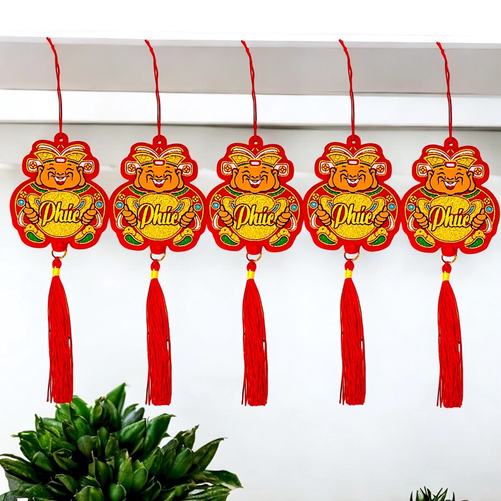 Dây treo thần tài may mắn 27cm (tính cả dây treo)