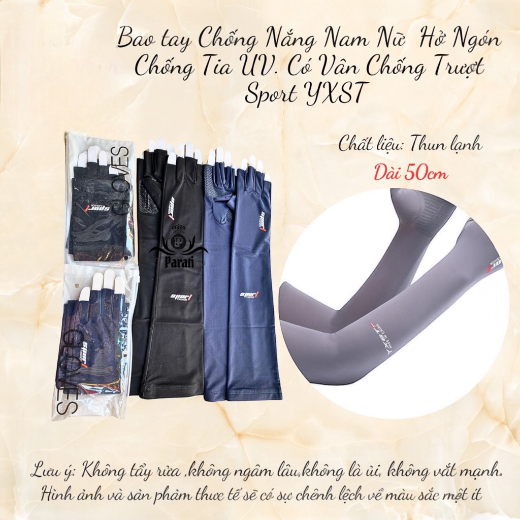 HLK Bao tay chống nắng hở ngón Sport YXST 50cm China