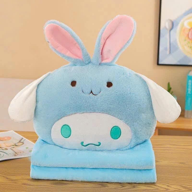 Thú Nhồi Bông Kèm Chăn Kuromi và Labubu