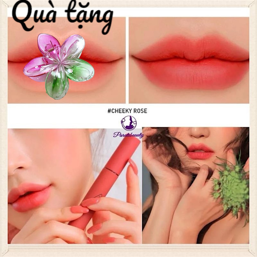 16.3 Son Kem Lì, Lên Màu Chuẩn 3CE Velvet Lip Tint 4g