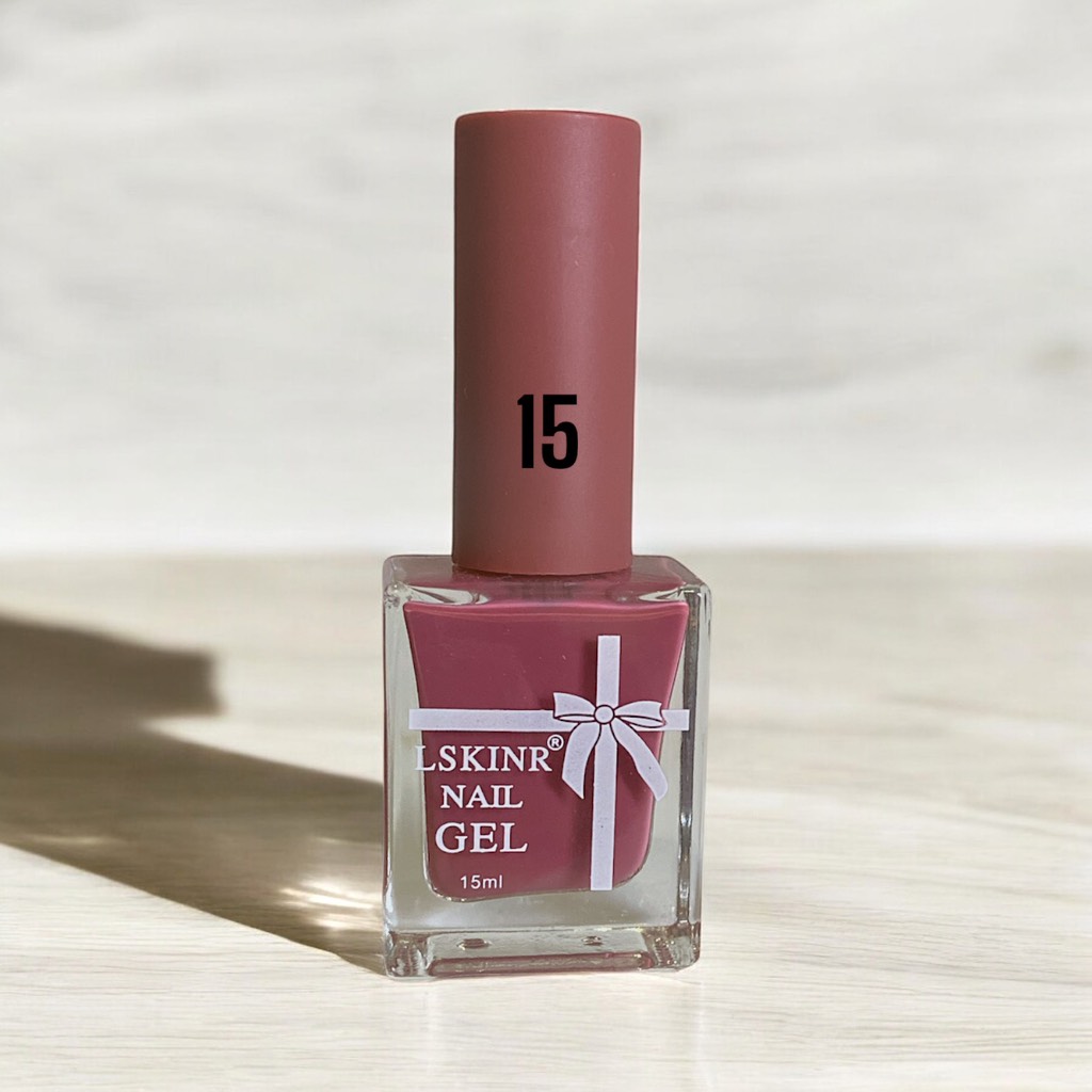 Sơn móng tay chai dẹt Lskinr Nail Polish 3D Gel 15ml