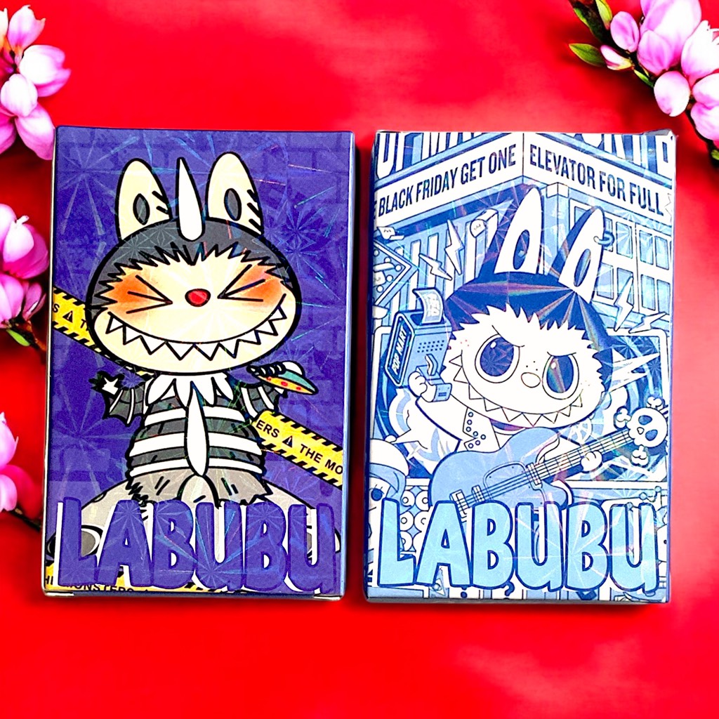 Hộp 30 thẻ lomo hai mặt laserr hình Labubu