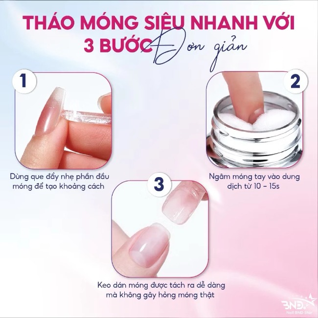 Dung dịch tháo móng Huaxi 80ml chính hãng