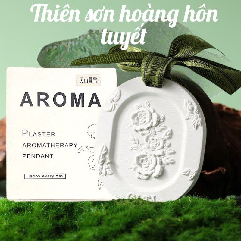 16.5 Sáp thơm dạng thạch cao treo tủ, xe hình hoa AROMA