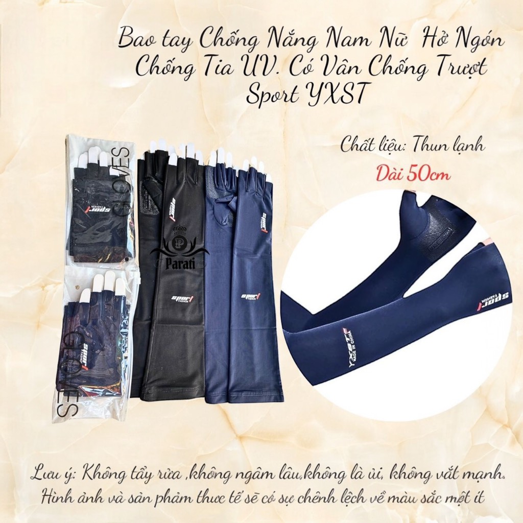 HLK Bao tay chống nắng hở ngón Sport YXST 50cm China