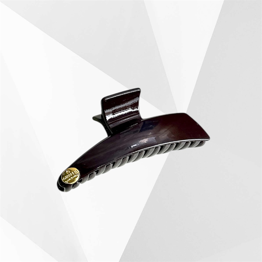 15.1 Kẹp dài nhãn vàng màu nâu, đen 11cm