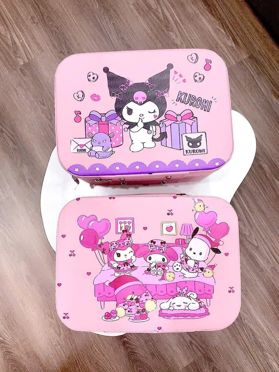 Cốp đựng mỹ phẩm Kuromi 25x19x11,5cm