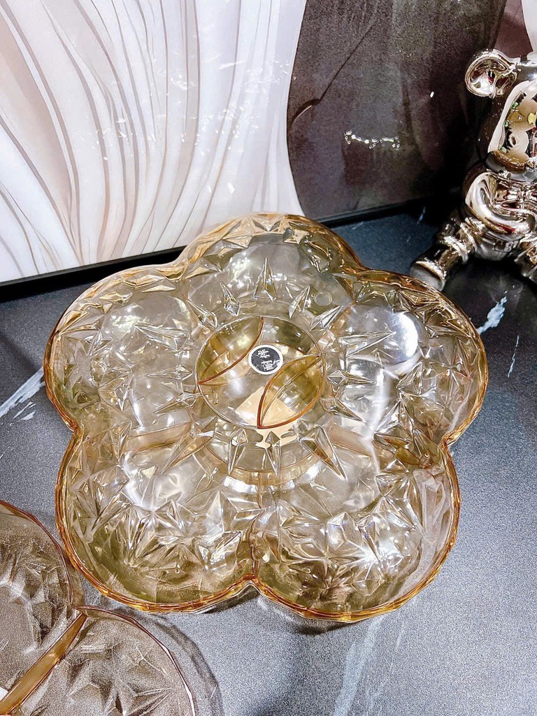 Khay Đựng Mứt Hình Hoa 5 Cánh