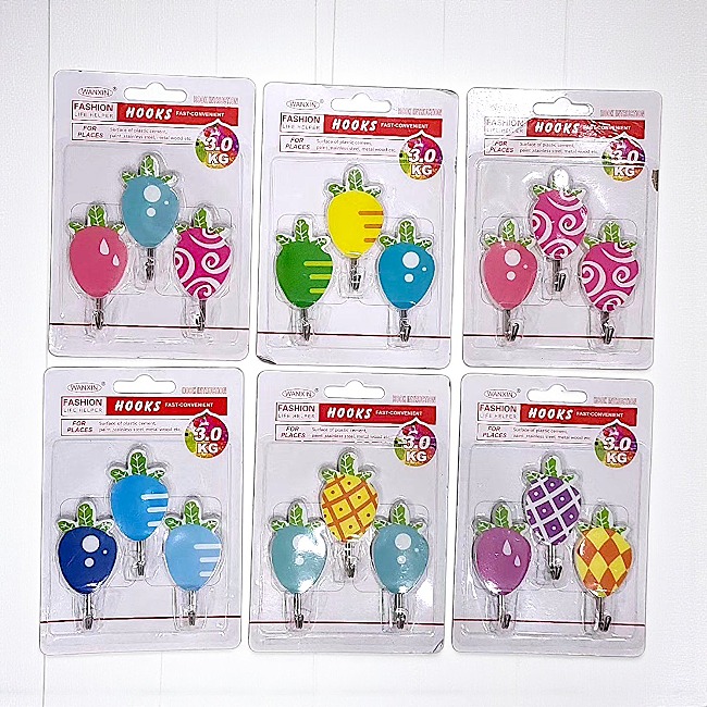 Sét 3 móc dán tường (ngẫu nhiên)