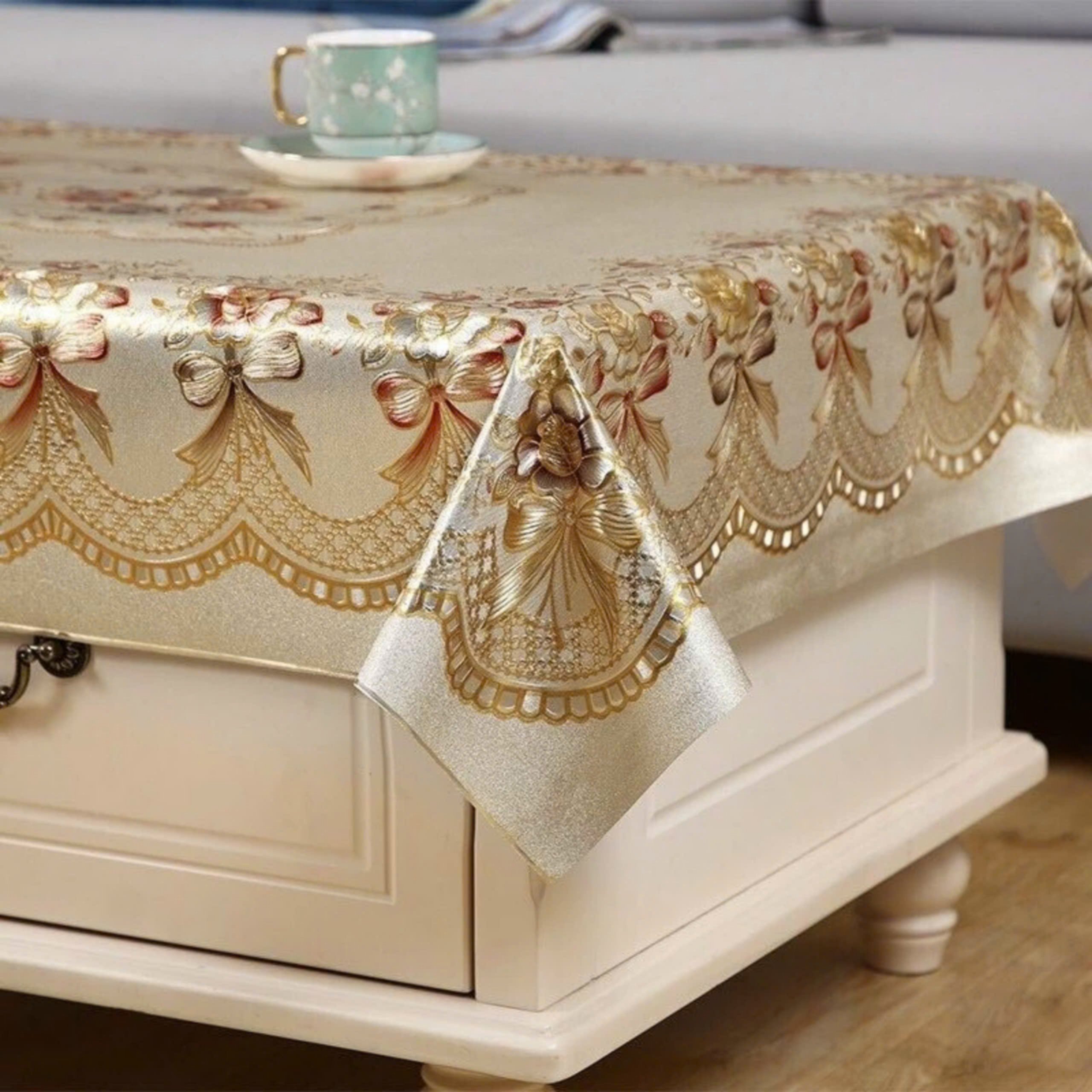 Khăn trải bàn 3d chống thấm, chống bám dầu mỡ 90x150cm