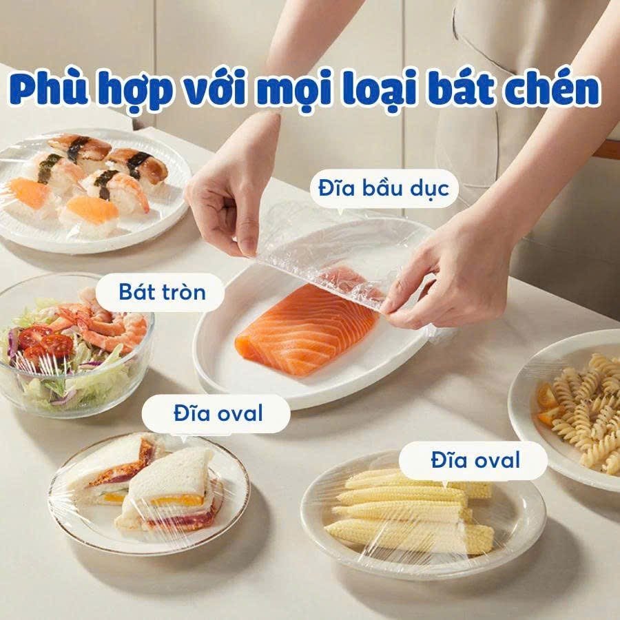 S2. Bich 300 Cái Bọc Thực Phẩm Có Chun